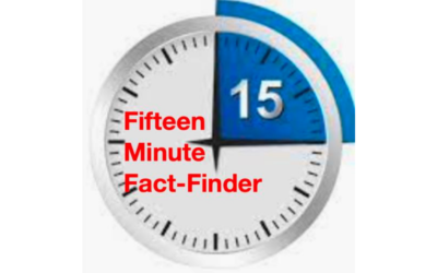 Fifteen-minute fact-finder – with Roy Lilley