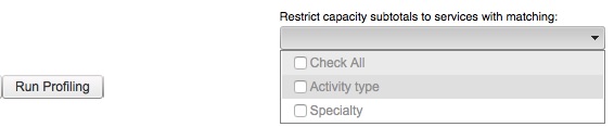 profiling subtotal control